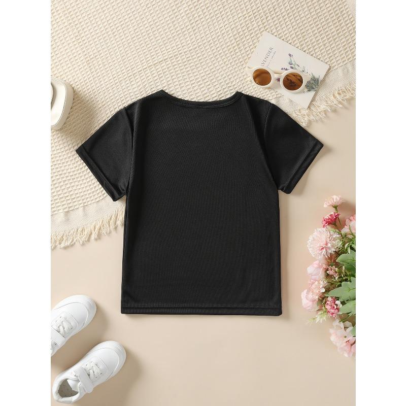 European Sizes Summer Fashion Girls' Short Sleeve T-Shirt "GRANDMA YOU GOTTA COME GET ME YOUR DAUGHTER IS FREAKING OUT!" Letter Print Casual Top
