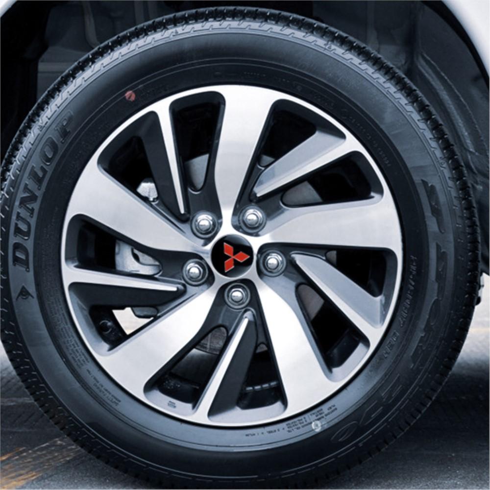 4pcs Car Wheel Center Hub Cap Sticker Cover Auto Accessories For Mitsubishi Outlander Pajero Ralliart L200 Eclipse ASX Lancer AJ3