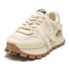 Chaussures gaufrées en cuir souple Forrest Gump chaussures haut de gamme pour femmes printemps et automne nouvelles semelles épaisses chaussures de sport polyvalentes