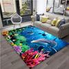 3D Ocean World Dolphin Whale Fish Carpet for Living Room Bedroom Rugs Kitchen Kids Unslip Floor Mats Birthday Gift Alfombra Rug