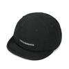 Croogo Short Brim Cap Umpire Cap Washed Cotton Cap Unisex Vintage UV Protection Embroidered Adjustable 6 Panel Black BS26SB10