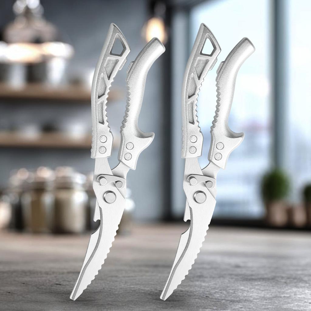 Professional Chicken Bone Kitchen Scissors Kitchen Shears Duck Fish Cutter Stainless Steel Scissors Clean Cook Scissors 5