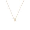 Dior Code Night Crystal Embedded Metal Necklace Unisex Necklace White N3364WOMLQ_D14W