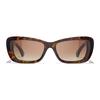 Chanel Logo Design Acetate Irregular Sunglasses Women's Tortoiseshell