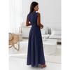 Women's Fashion Summer Spring Solid Color Print Sleeveless V-Neck High Waist Casual Dresses