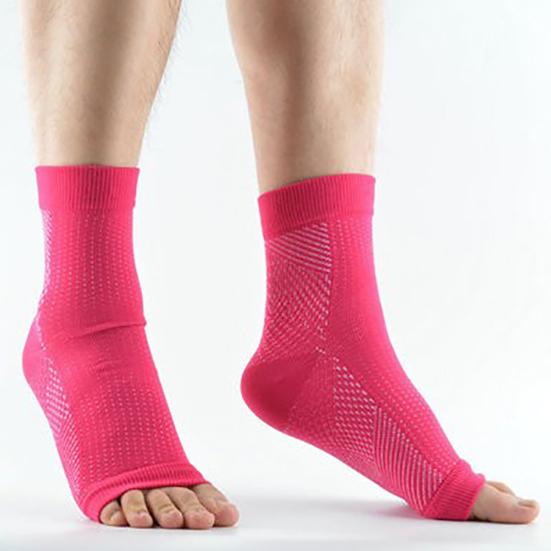 1 Pair Compression Socks Breathable Super Soft Sweat Absorption Fitness Cycling Running Toeless Socks