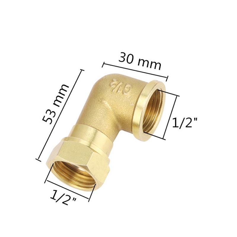 Swivel Joint 1/2" Internal Thread/external Thread 90 Degree Brass Elbow Pipe Fitting Connector Joint for Water Fuel Adapter