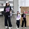 Summer Teenage Girls Clothes Set Children O-Neck T-shirt and Casual Pants Suit Student School Short Sleeve Top Bottom Outfits