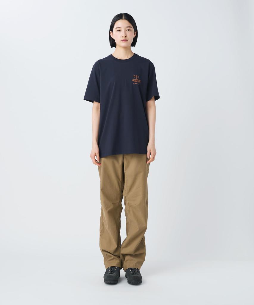 Trad Label Field Plating Short Size M [Snow Peak] T-Shirt SPTL-TS-26SU909 T-shirt, Sleeve, Men's/Women's, NAVY,
