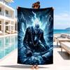 Eerie Frozen Phantom Beach Towel, Super Soft Microfiber, Perfect Gift for Her/Him, Birthday, for Pool, Beach, Travel, Decor Beach Party