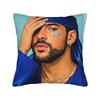 Singer Bad Bunny Pillowcase Printing Polyester Cushion Cover Decorative  Pillow Case Cover Bedroom Square Xcm
