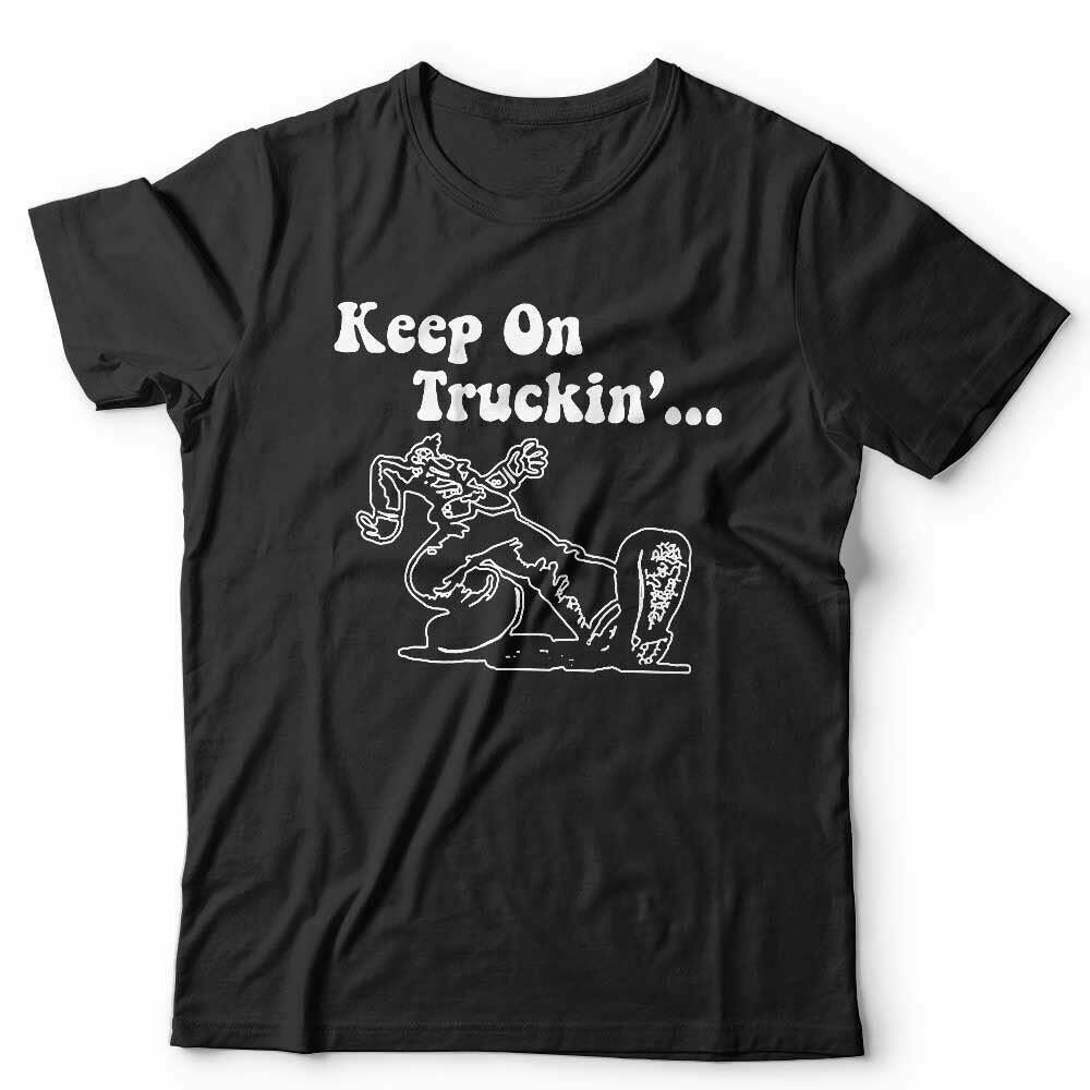 Keep On Truckin' Tričko Unisex - Crumb Komiksová Kreslená 70. léta Den Otců Retro