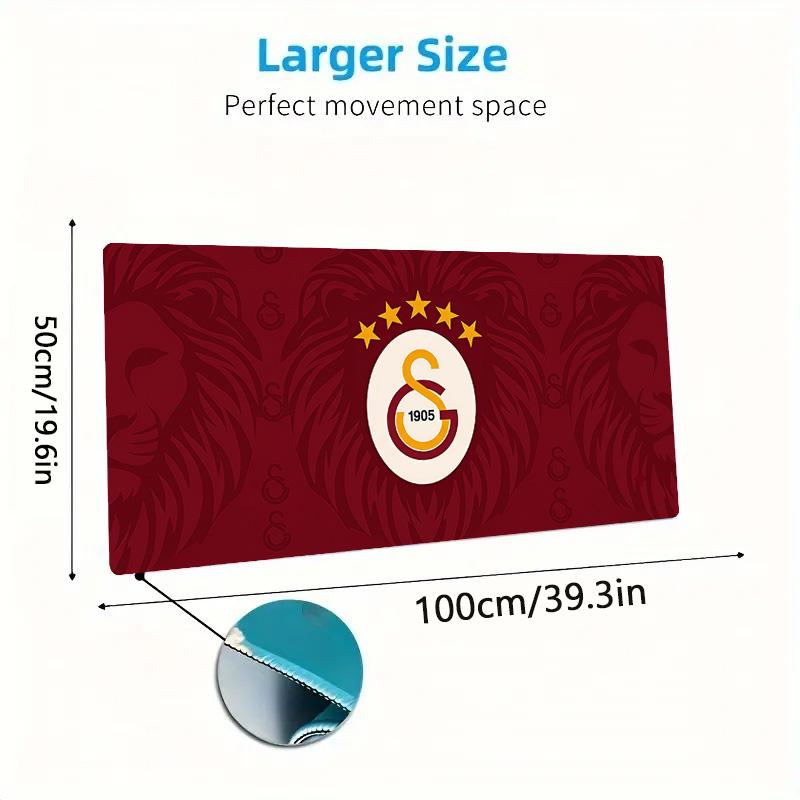Galatasaray Color Mouse Pad Large Gaming Table Cushion Non-slip Laptop Tablet Big Mousepad XXL Mat Mini PC Playmat With Lock Edge