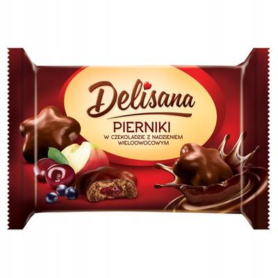 Delisana Star Gingerbreads In Chocolate 200G