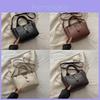 Womens Pu Water Bucket Bag With Lock Closure For Daily Use