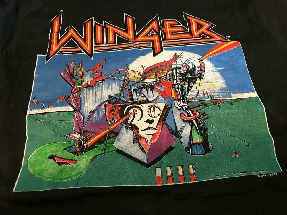 Rare! Winger Band Black Shirt Unisex Concert S To 5XL SG446 Unisex T-Shirt