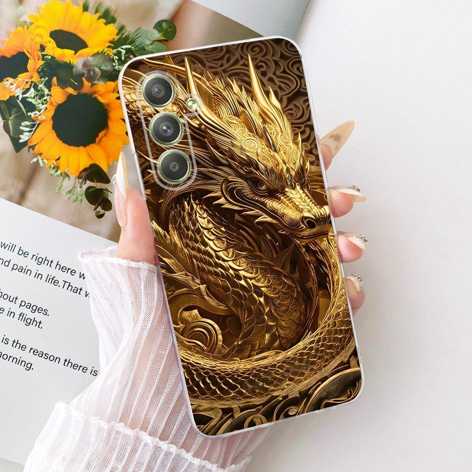 For Samsung Galaxy A54 Cool Dragon Tiger Pattern Phone Case For Samsung A54 5G SM-A546B Soft Silicone TPU Cases