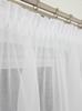 Ready-made curtain made of sable fabric with double guipure lace 600x160 cm