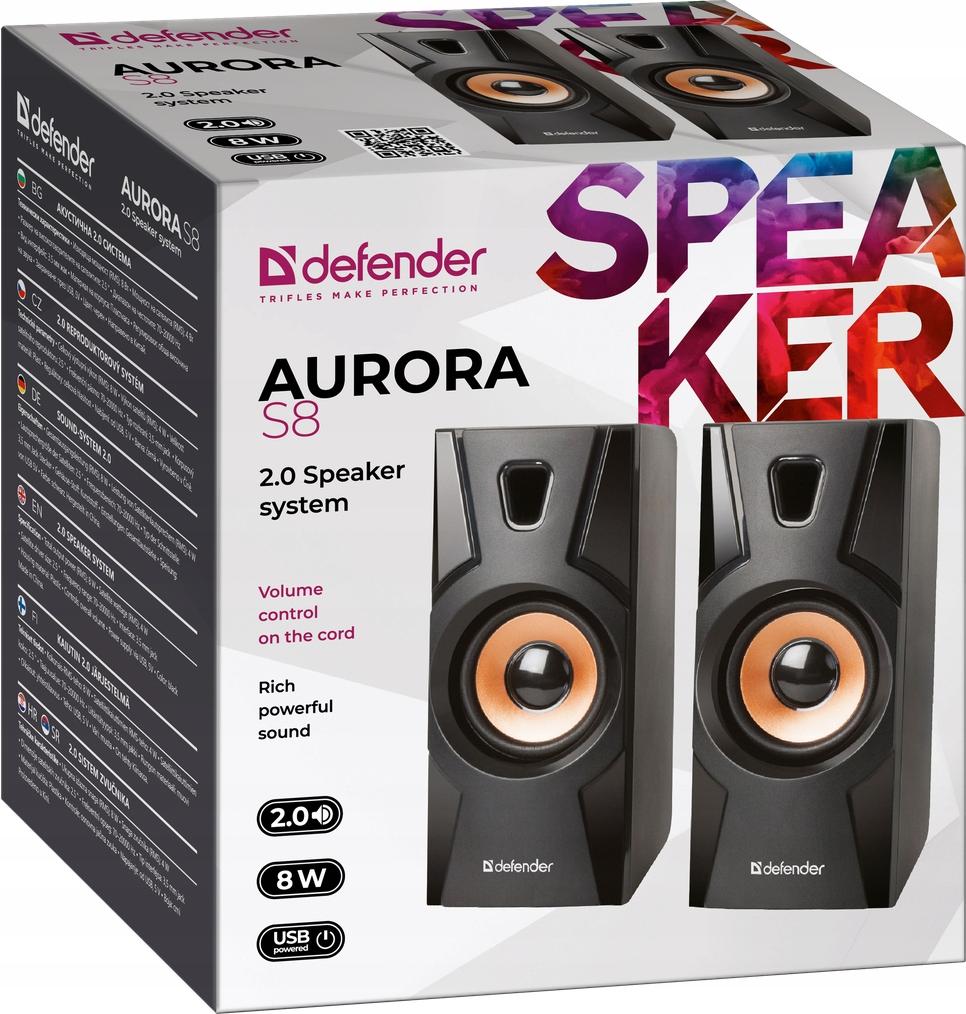 Speakers Defender AURORA S8 2.0 8W USB