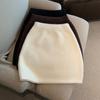 Herfst Winter Dames Heup Rok Casual Imitatie Nerts Fluwelen Korte Rok Sexy Hoge Taille Minirok