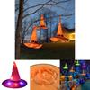 Enchanting Halloween Decorations With Glowing Witch Hats For Indoor And Outdoor Use