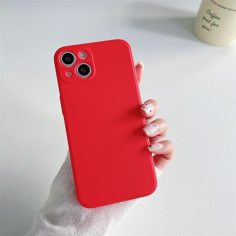 Applicable to Samsung S24ultra imitation liquid silicone S23 mobile phone case NOTE20PLUS skin feeling anti-drop A73