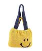 Cuco SMILEY 2-Handle Tucked Basket Shoulder Bag, Women's, Yellow (034)