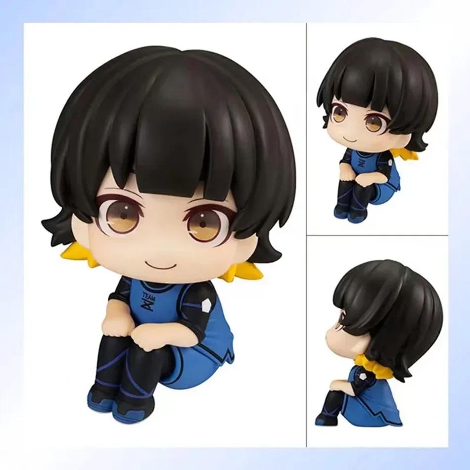 Q Version Blue Lock Anime Figure Look Up Isagi Yoichi/Nagi Seishiro Action Figure Bachira Meguru Figurine Collection Model Dolls