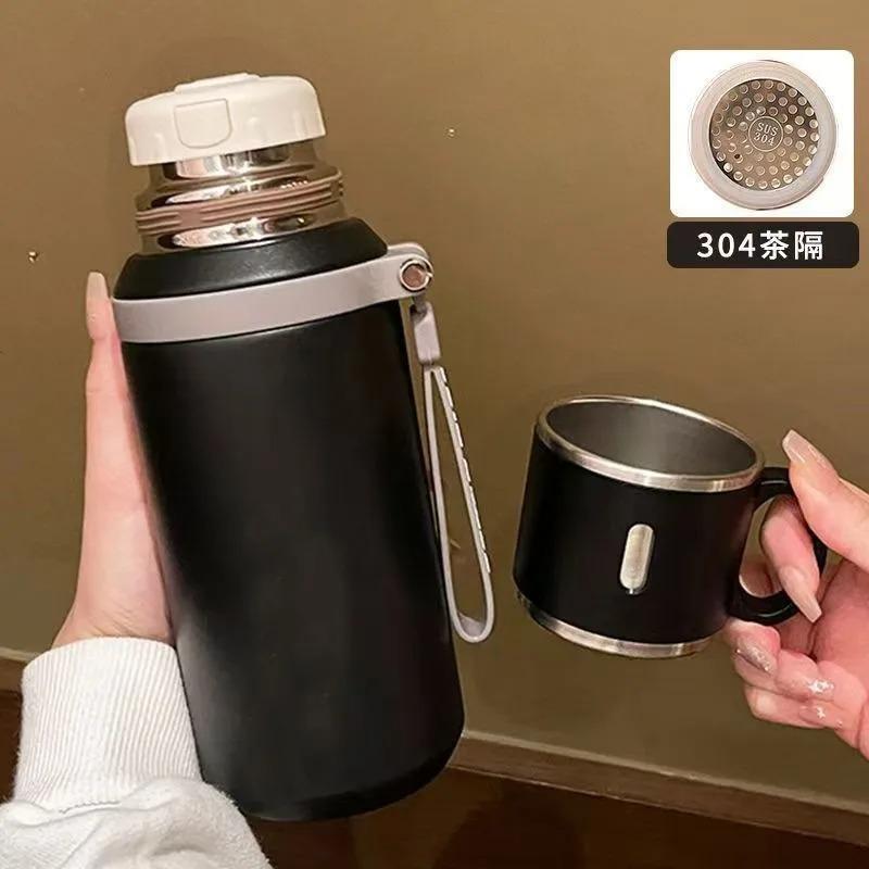 600ML Thermal Water Bottle Stainless Steel Thermos Bottle Keep Cold and Hot Water Bottle Thermos for Tea Coffee Vacuum Flasks