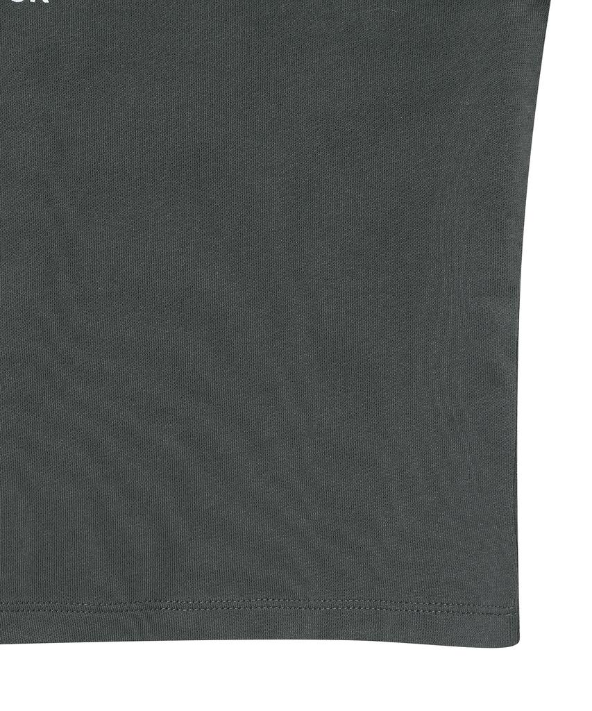 Syupeodeulai Women'S Essentials Logo T-Shirt Charcoal Sdfiscq01Chl