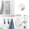 Self Stick 6 Pcs Plastic Hooks Set For Lightweight Storage And Wall Hanging Applications