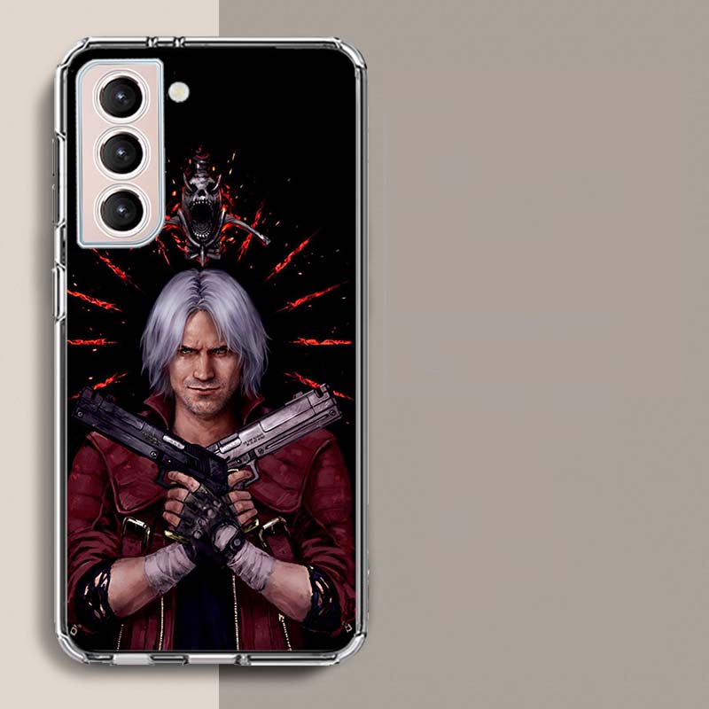 D-Devil May Cry DMC Phone Case For Samsung Galaxy S25 Edge S24 S23 FE S21 S20 S10 Plus S22 S26 Ultra Cover Clear Cases TPU Capa