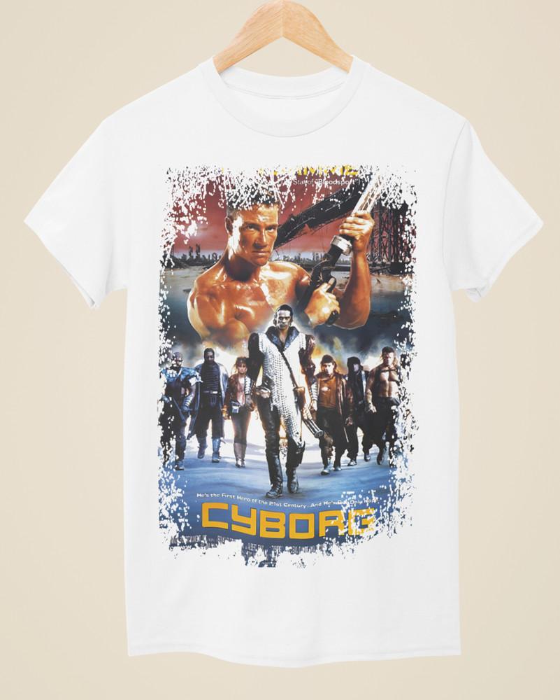 Cyborg - Movie Poster Inspired Unisex White T-Shirt Unisex T-Shirt