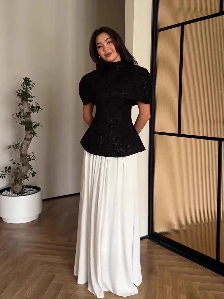 Elegant Light Luxury Long Sleeve Autumn Evening Gown 2025