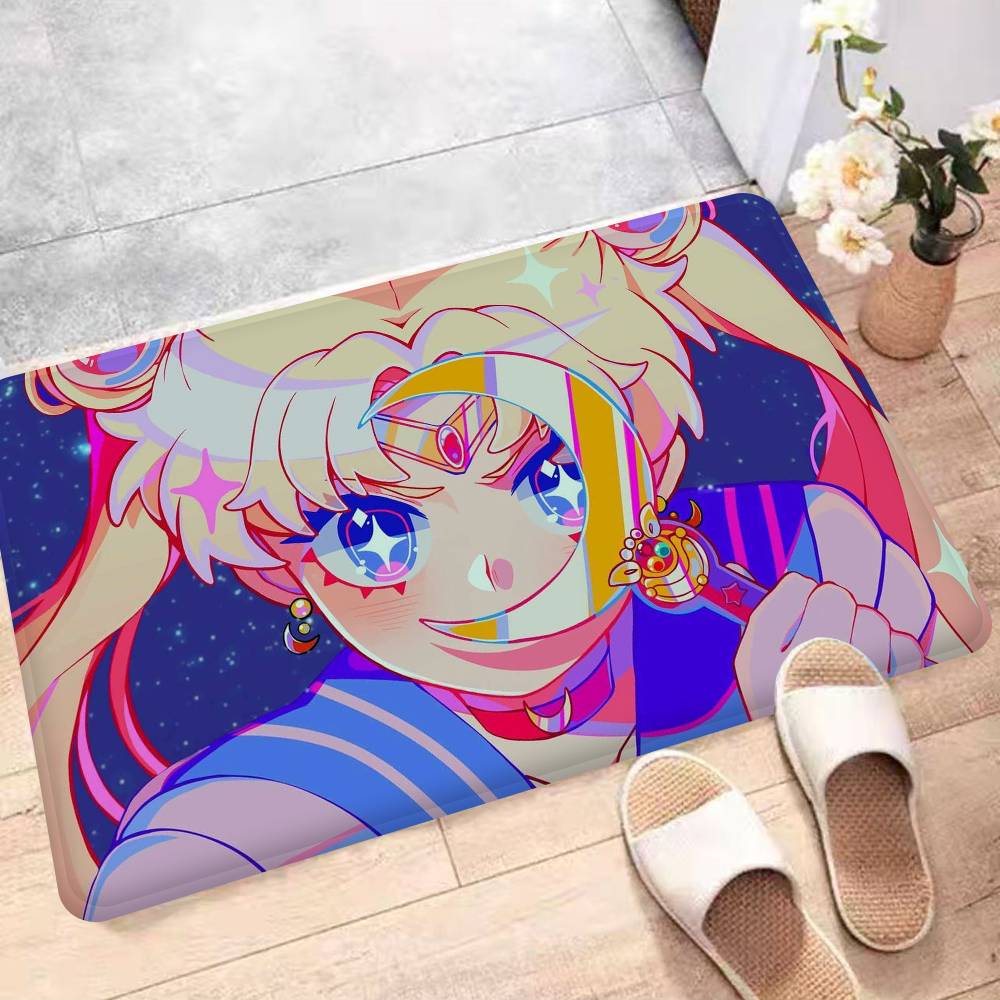 Japanese Cartoon S-Sailores-Moon Floor Mat Nordic Style Home Doormat Bathroom-Toilet Mats Bedroom Hotel Decor Mat
