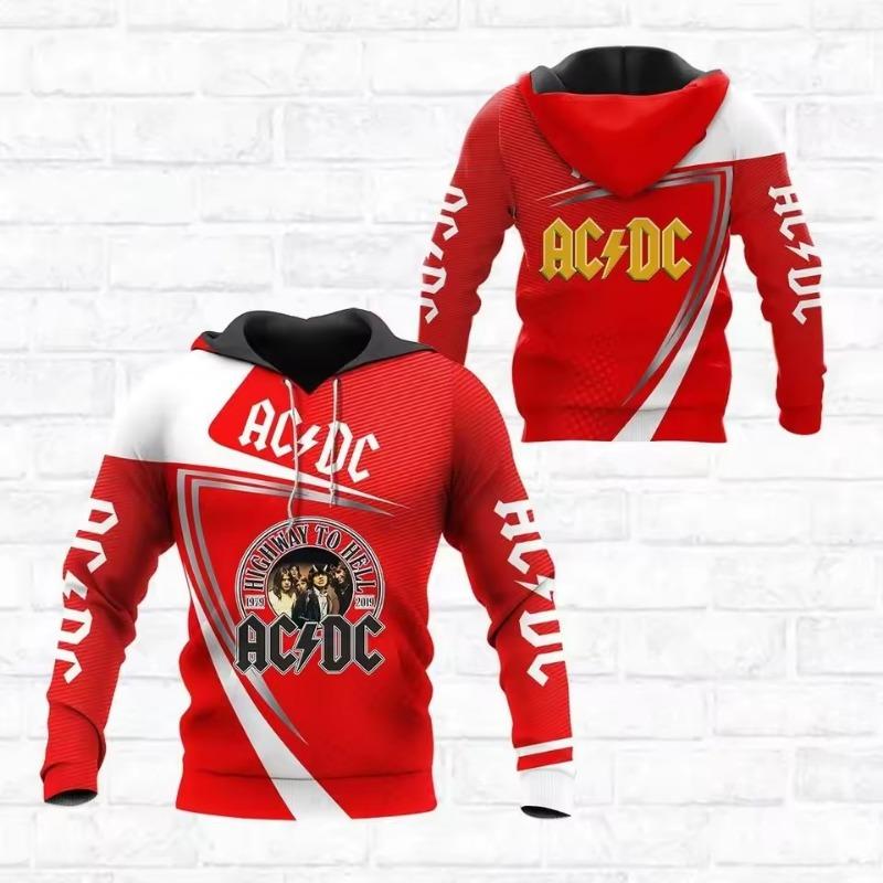 Frühling und Herbst Beliebte Retro Herren Hoodies 3D Druck Mode Rock Herren Lässige Mode Sweatshirts Tops