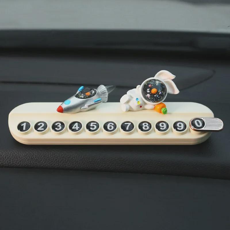 Creative Rabbit Car Phone Plate for Temporary Parking