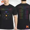 Nuova T-shirt da Concerto Unisex per il World Tour Music Of The Spheres dei Coldplay