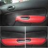 Couverture d'accoudoir de porte en cuir souple, pour Peugeot 206 citroën C2 seulement 4 portes, panneau de porte intérieur de voiture, couverture d'accoudoir
