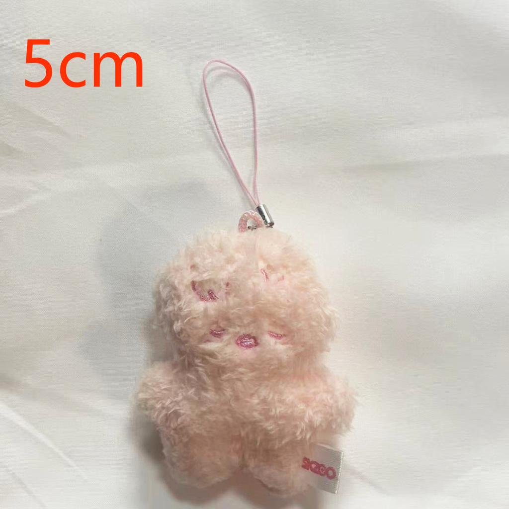 Plush Keychain Stray Kids Plush Latest Version of The Chubby-eyed Scribbly Little Figurine in Pink and Original Color