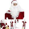 Set Costume di Babbo Natale Morbido e Accogliente Perfetto per le Festività e gli Eventi Natalizi