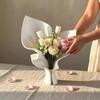 Frischblumen-Vase 3D-gedruckt für Blumen, Modern-minimalistisches Arrangement Stilvoller Akzent für die Inneneinrichtung Halter mit integriertem Röhrchen Haus Wohnzimmer