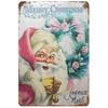 Vintage Merry Christmas Metal Tin Sign  Rustic Wall Art Plaque for Home Cafe Garden Bar Club Man Cave  Perfect Holiday Decor