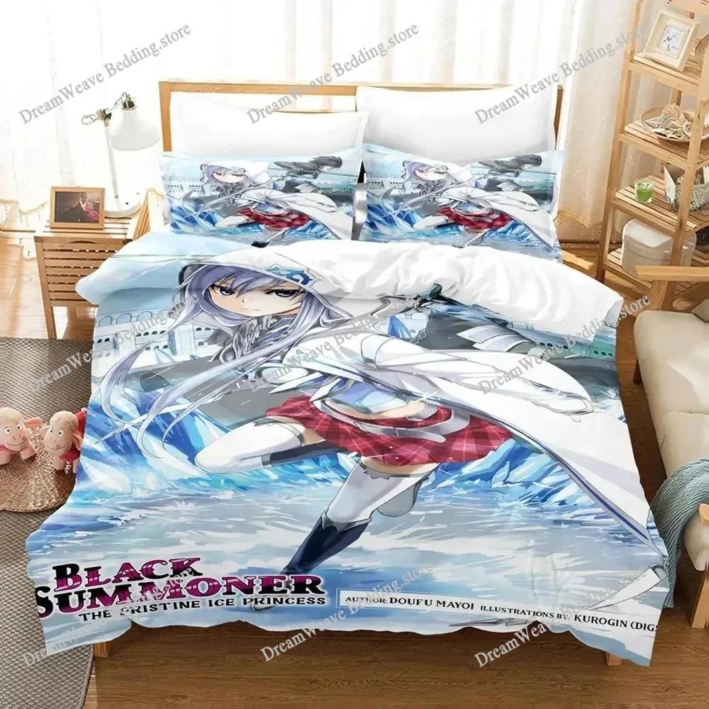 3D Print Anime Black Summoner Bedding Set Duvet Cover Bed Set Quilt Cover Pillowcase Comforter King Queen Size Boys Adult963