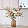 85cm Artificial Pomegranate Flower Real Touch Realistic Pomegranate Flower Branches Elegant Handmade Fake Flower