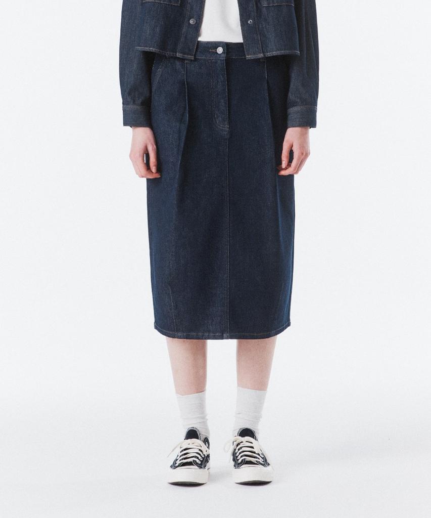 Brompton London W Denim Skirt - Indigo (P261Wsk460)