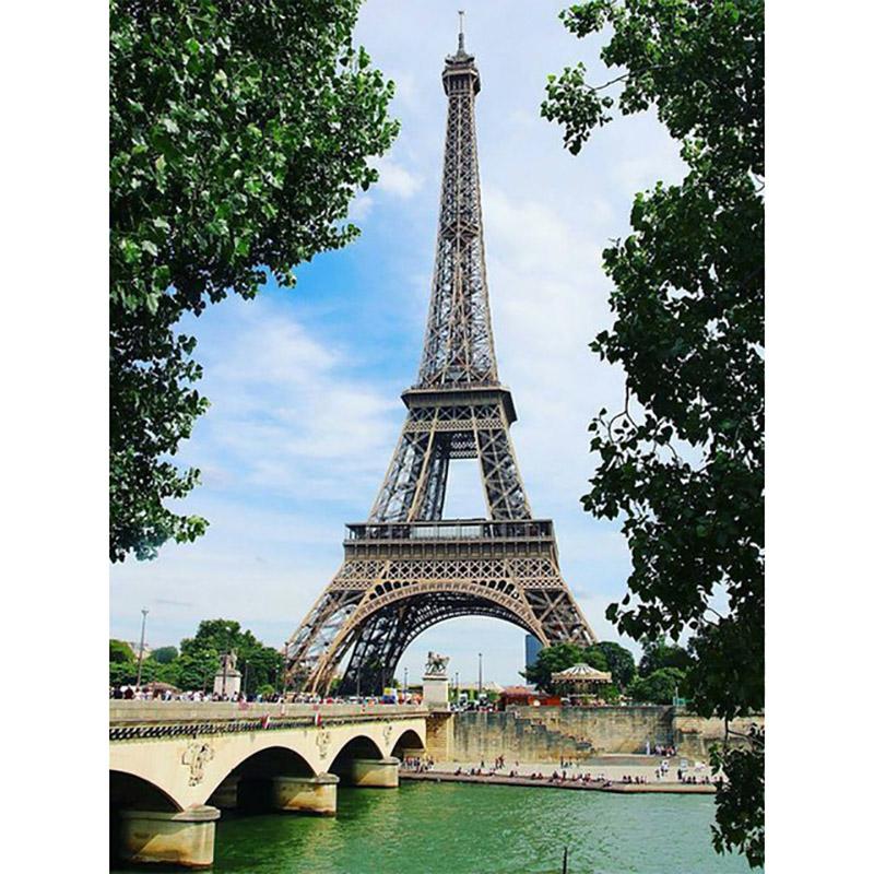 5D DIY Diamond Painting Full Drill Landscape Resin Tower Diamond Embroidery Mosaic Cross Stitch Kit Wall Art Home Decor Gift
