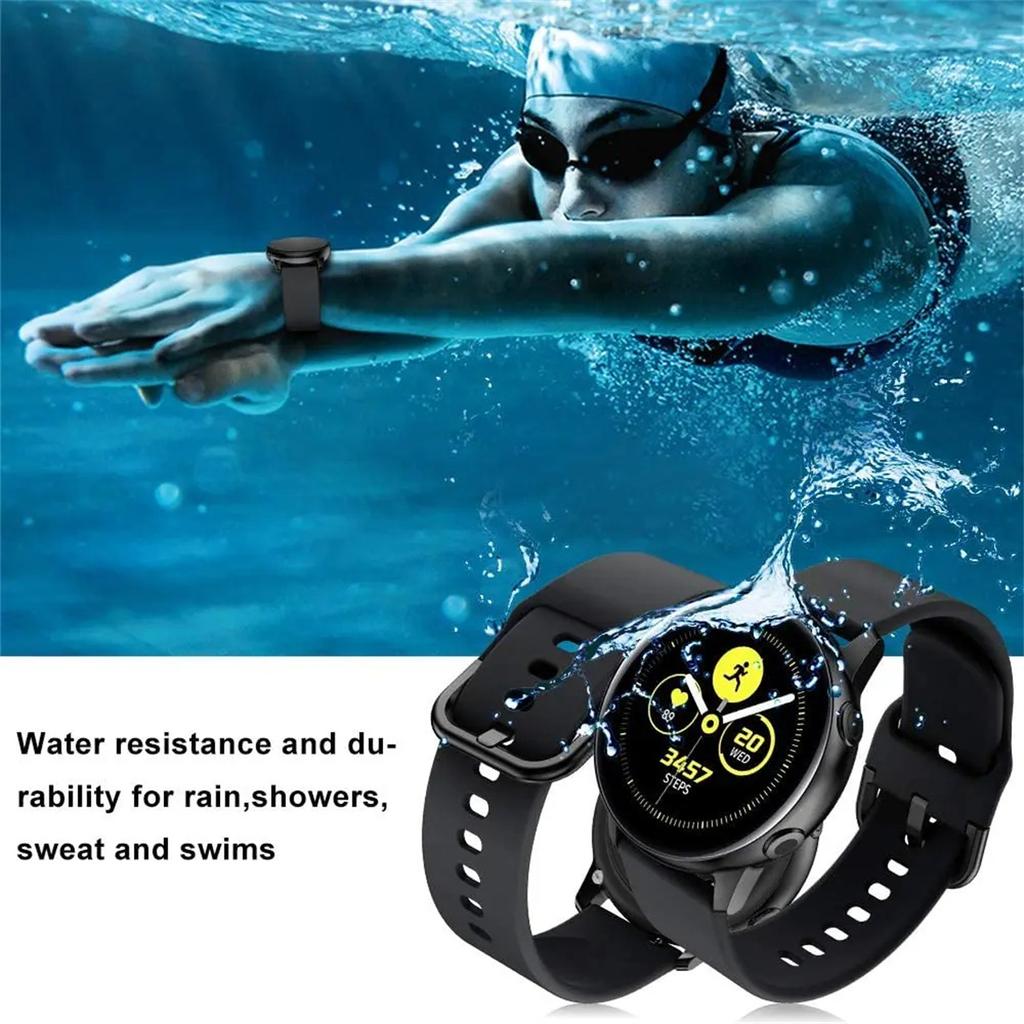 18mm 20mm 22mm Silikonrem Klockarmband För Samsung Galaxy watch 42m 46mm Active 2 Gear S2 S3 Honor Amazfit BIP Huawei watch gt 2 Armband Armband