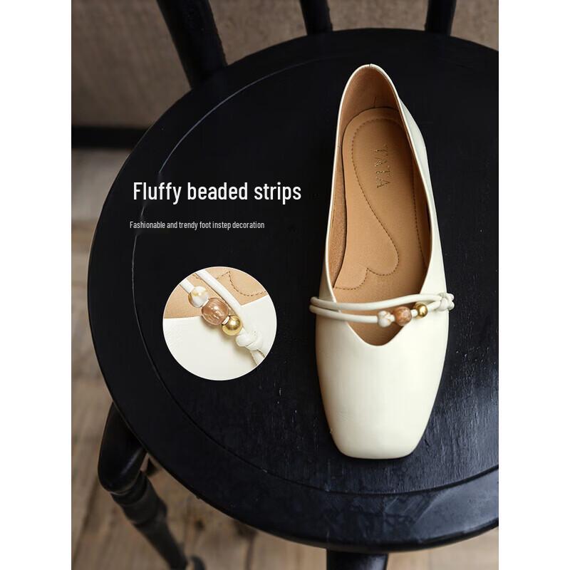 TATA Women's Low-Heel Slip-On Casual Flats