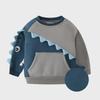 Nový chlapčenský kreslený pulóver: Jeseň/Zima Polar Fleece Color-Block Sveter